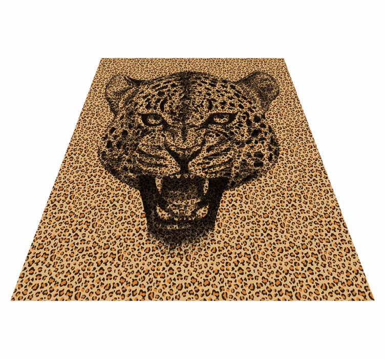 Vinyl Teppich Tiere Leopardenmuster - TenStickers