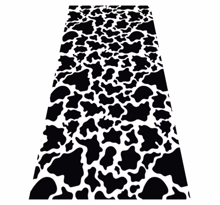 Vinyl Teppich Tiere abstraktes Kuhleder Muster - TenStickers