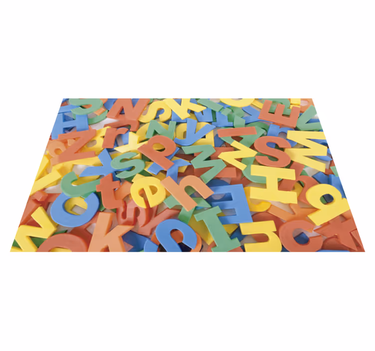 Vinyl Teppich Alphabet farbige Alphabet-Spielfläche - TenStickers