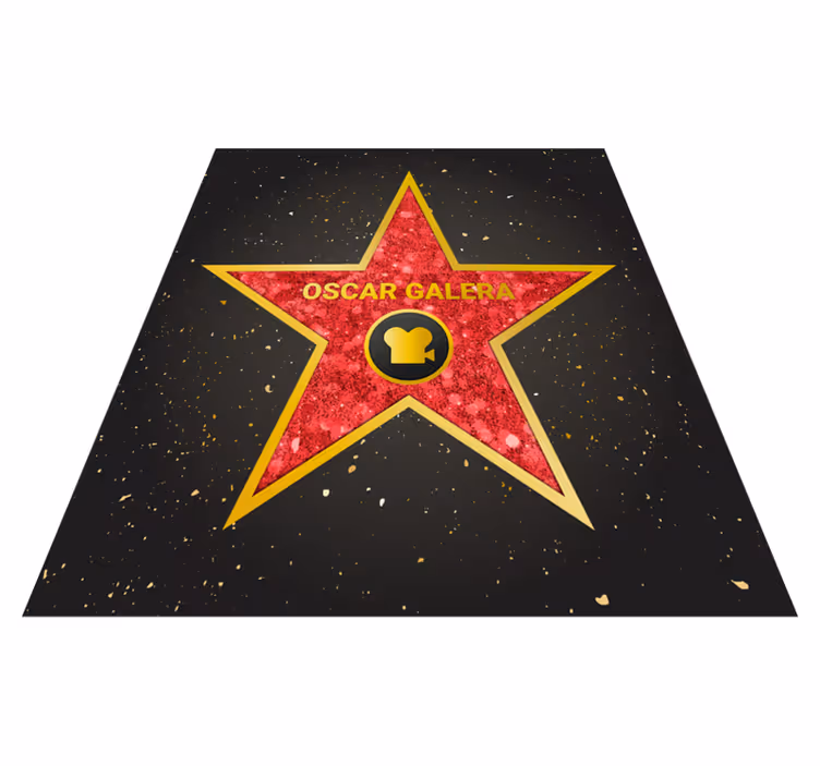 Personalisierbarer hollywood Stern vinyl teppich - TenStickers