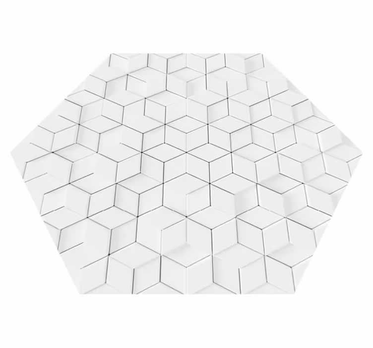 Geometrischer reliefeffekt vinylteppich - TenStickers