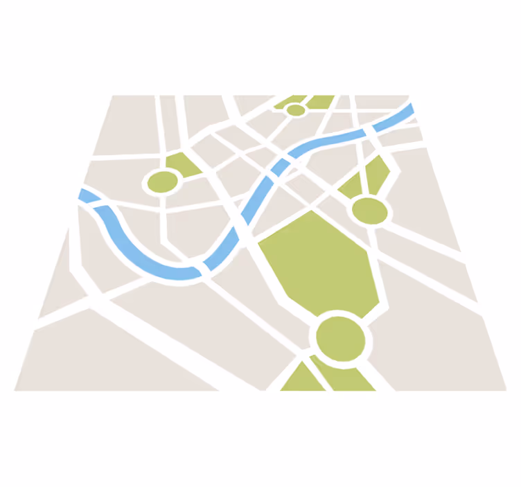 Vinyl Teppich Kinder stadtplan spielplatz - TenStickers