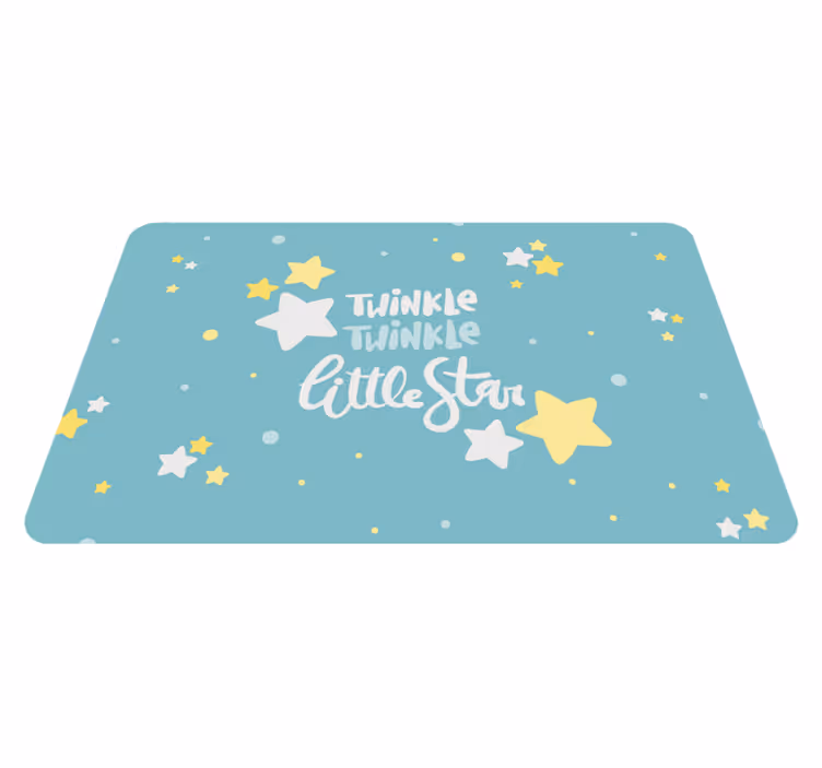 Vinyl Teppich Kinder kinderzimmer mit sternenmotiv - TenStickers