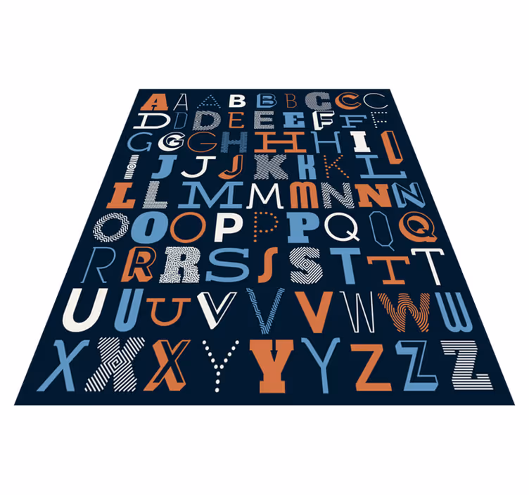 Vinyl Teppich Alphabet buchstaben lernen - TenStickers