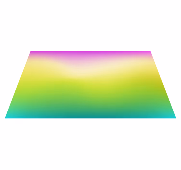 Wunderschöner fluoreszierender moderner vinylteppich - TenStickers