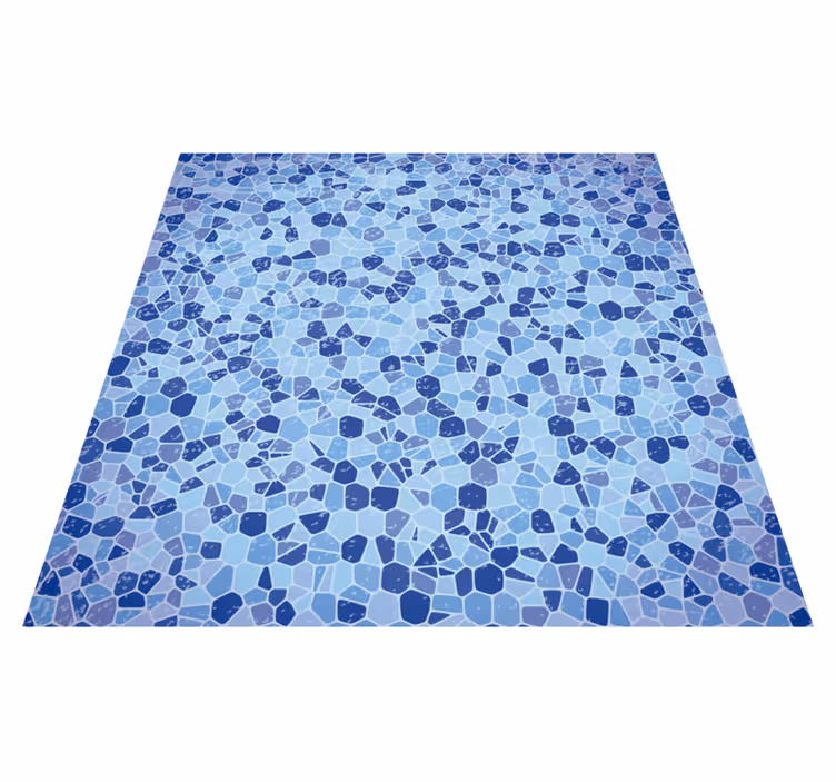 Vinyl Teppich Mosaik mosaikblaues ensemble - TenStickers