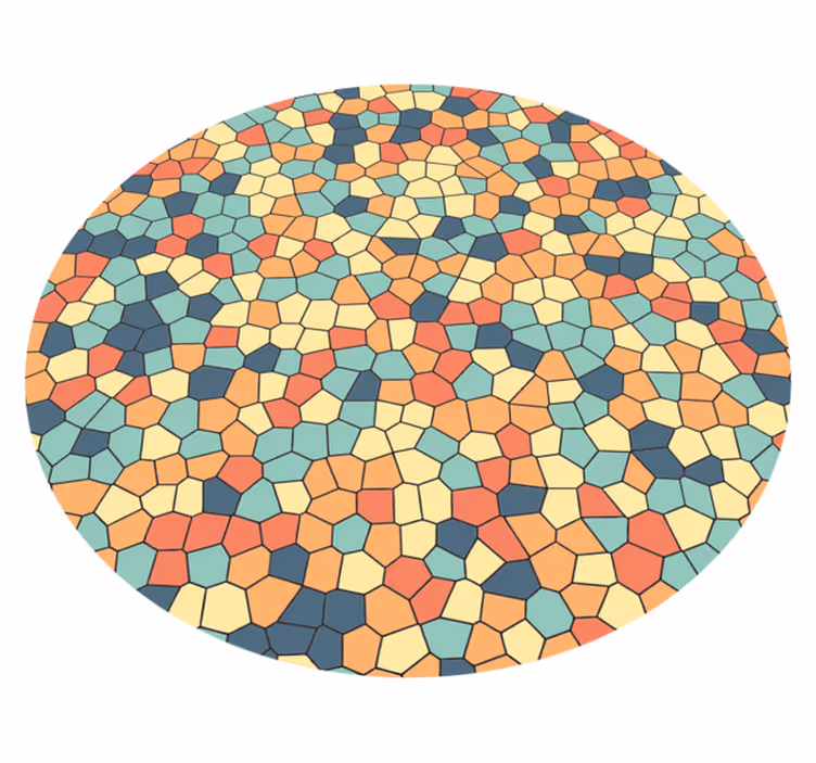 Vinyl Teppich Mosaik mosaikrondell - TenStickers
