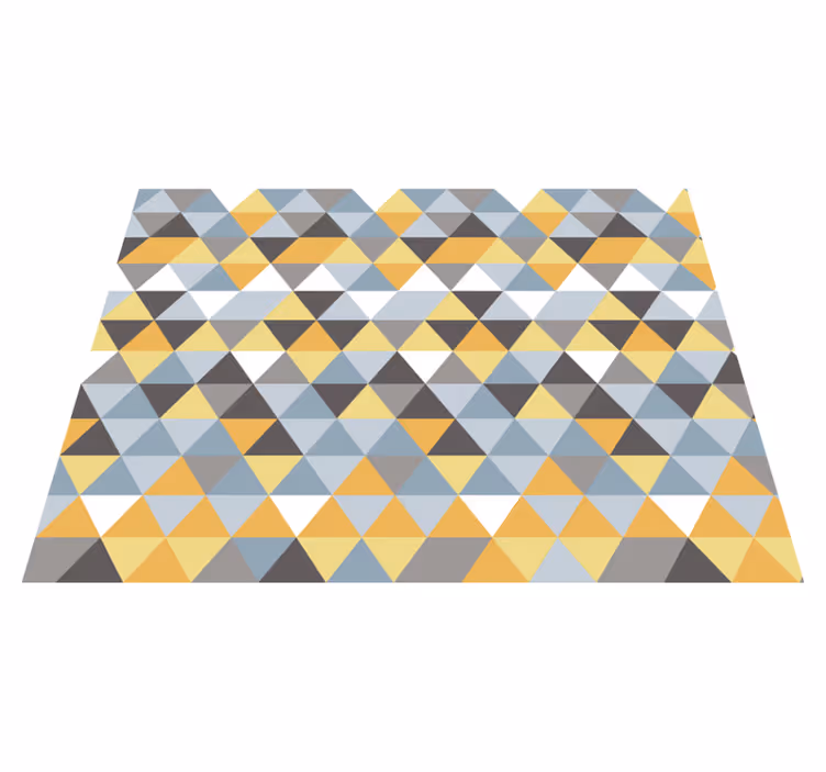 Vinyl Teppich geometrisch dreieckiges mosaik - TenStickers