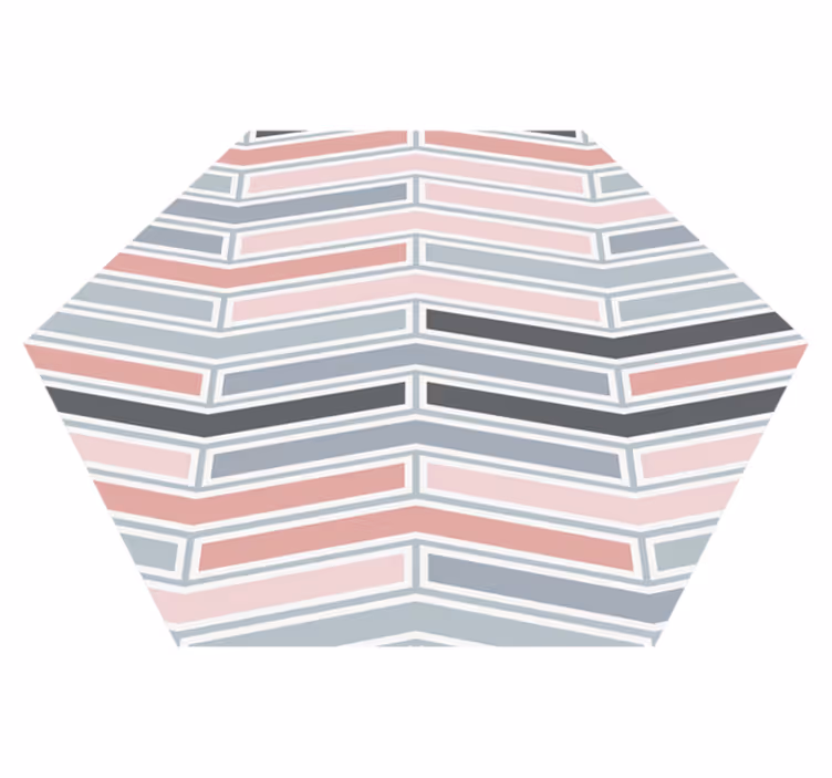 Vinyl Teppich geometrisch geometrisches lineares muster - TenStickers
