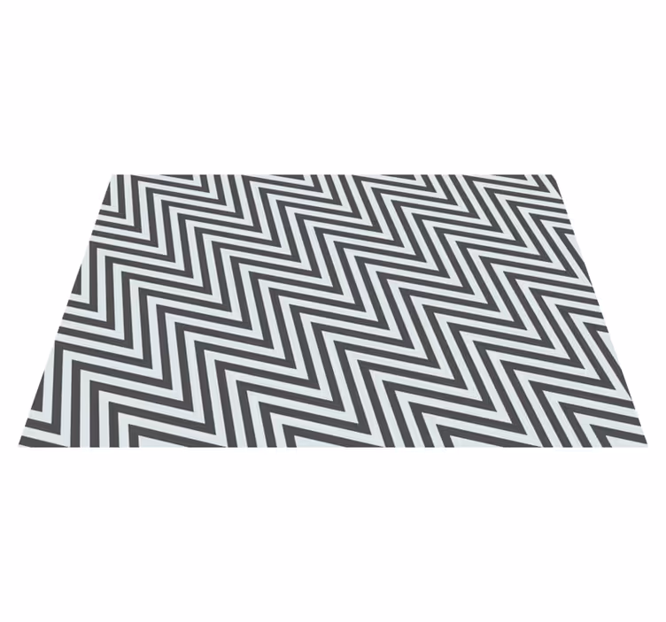 Vinyl Teppich gestreift geometrische zickzack - TenStickers