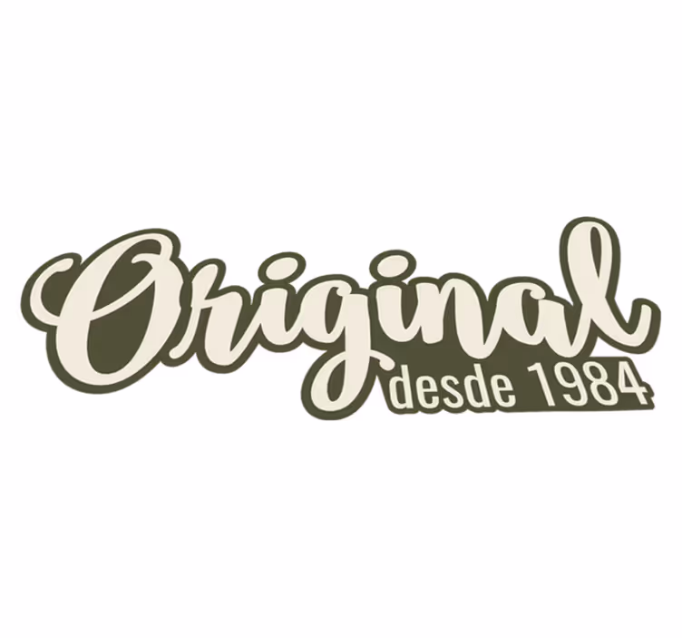 Vinyl Teppich Text original seit 1984 - TenStickers