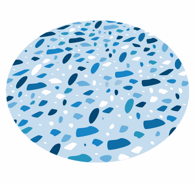 Vinyl Teppich gestreift geflecktes sprenkelmuster - TenStickers