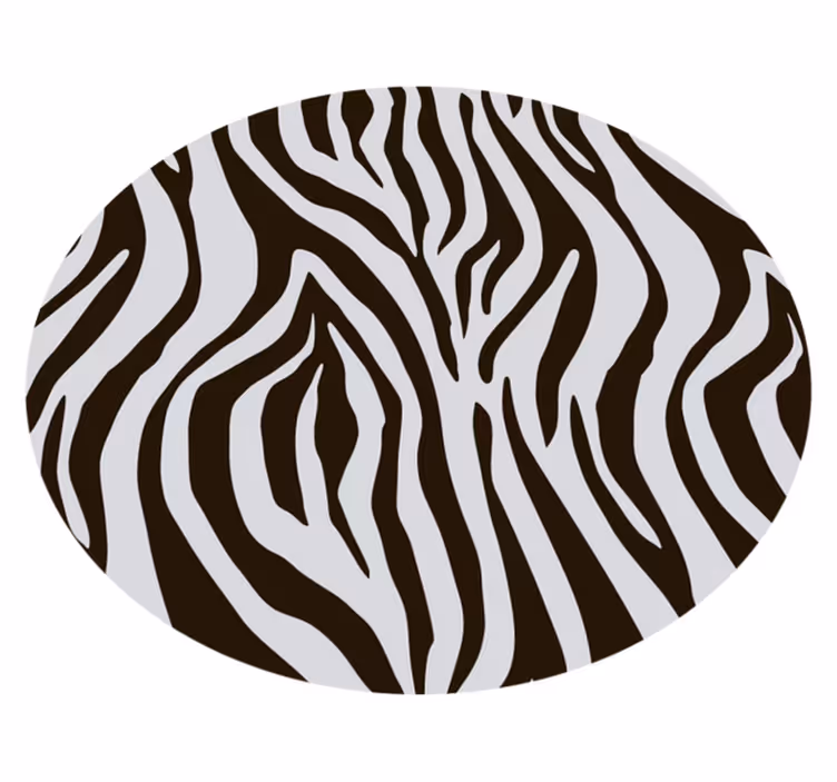 Vinyl Teppich Tiermuster zebra-wirbelmuster - TenStickers