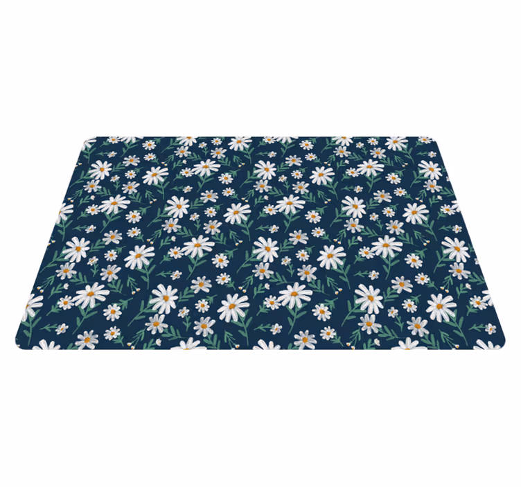 Vinyl Teppich Blumen gänseblümchen-muster-oberfläche - TenStickers