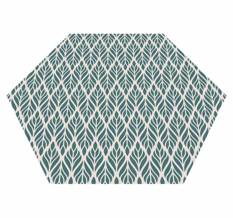 Vinyl Teppich geometrisch geometrisches blattmuster - TenStickers
