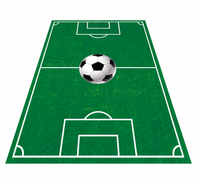 Vinyl Teppich Spiele fußballfeldgrafiken - TenStickers