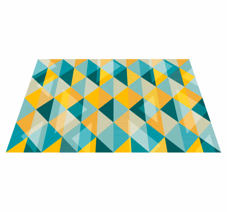 Vinyl Teppich geometrisch geometrisches dreieck-array - TenStickers