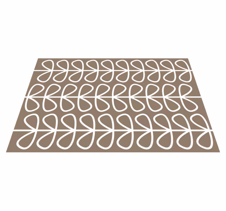 Vinyl Teppich geometrisch geometrisches schleifenmuster - TenStickers