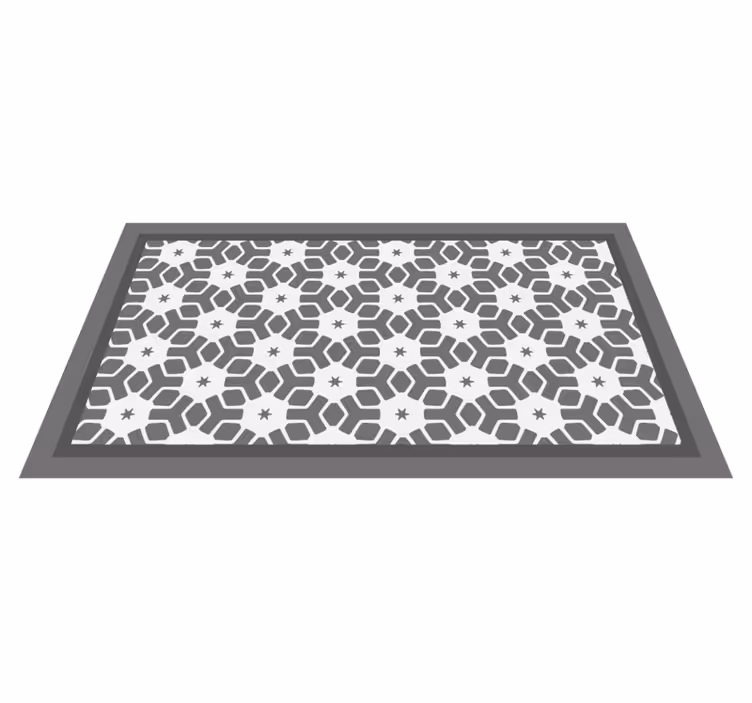 Vinyl Teppich Badezimmer geometrische badezimmermatte - TenStickers