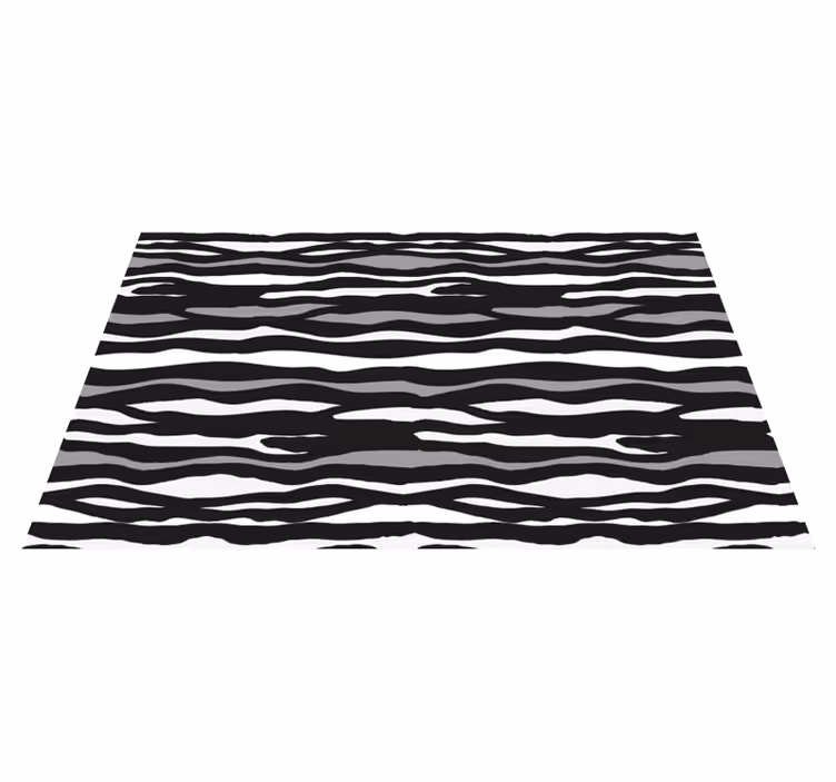 Vinyl Teppich Tiermuster zebrastreifen-motiv - TenStickers