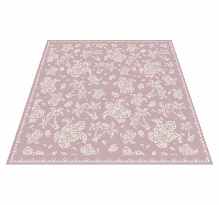 Vinyl teppich mandala paisley muster - TenStickers