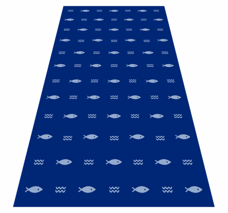 Vinyl Teppich Badezimmer badematte mit fischmuster - TenStickers