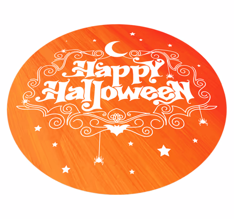 Vinyl teppich halloween festliche rundform - TenStickers