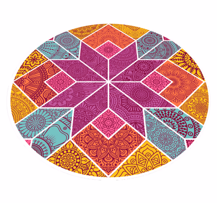 Vinyl teppich mandala komplexität - TenStickers