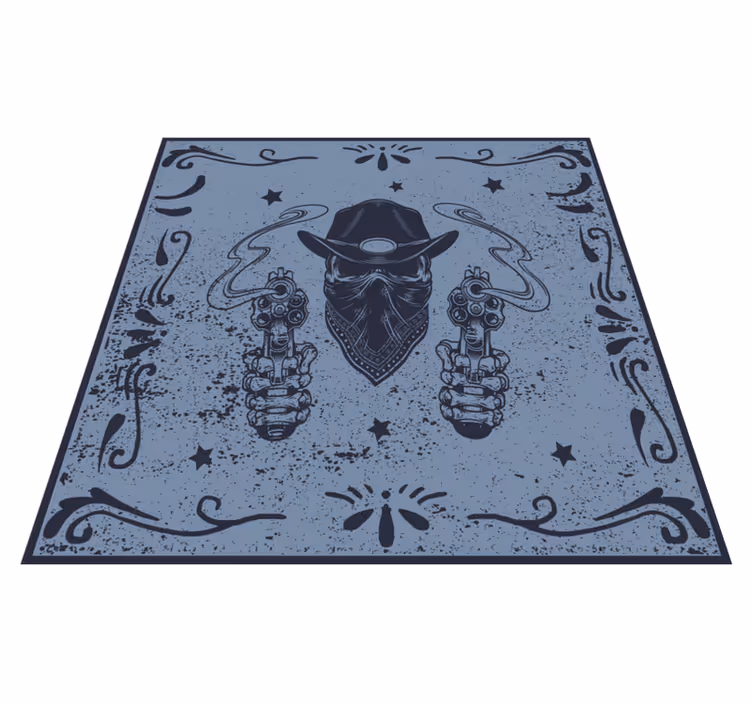 Vinyl Teppich Spiele cowboy-duell-bilder - TenStickers