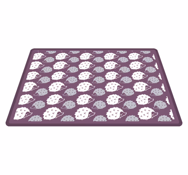 Vinyl Teppich Kinder cartoon-igel - TenStickers