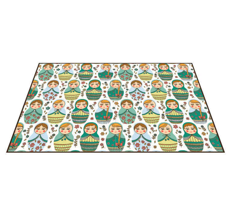 Vinyl Teppich Schlafzimmer russisches puppenmotiv - TenStickers