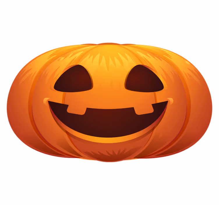 Vinyl Teppich Halloween kürbisgesicht - TenStickers