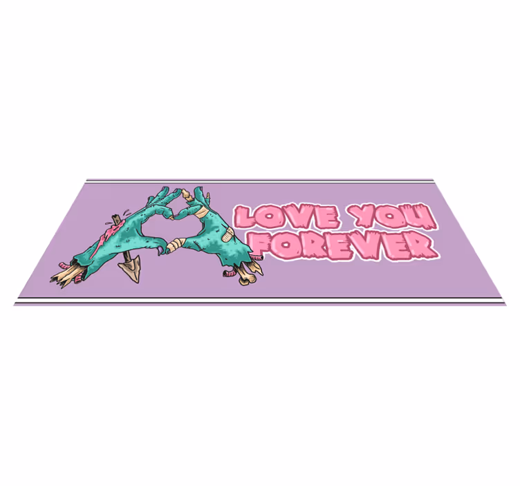 Vinyl Teppich Tiere liebevolle dinosaurierszene - TenStickers