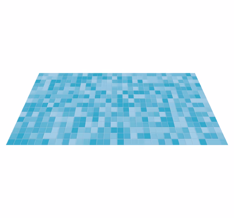 Vinyl Teppich Fliesenoptik mosaik-aqua-fliesen - TenStickers