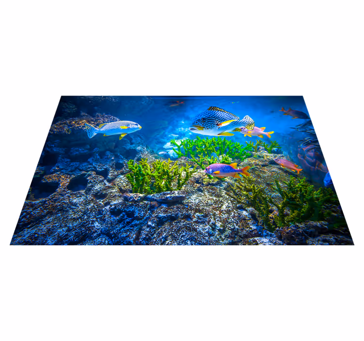 Vinylteppich Tiere Unterwasserfische - TenStickers
