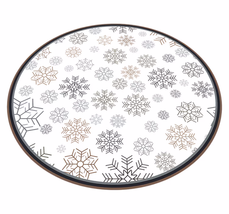 Vinyl Teppich Weihnachten schneeflockenmuster - TenStickers