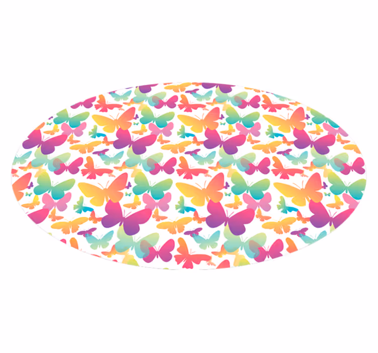 Vinyl Teppich Tiere schmetterlings-array - TenStickers