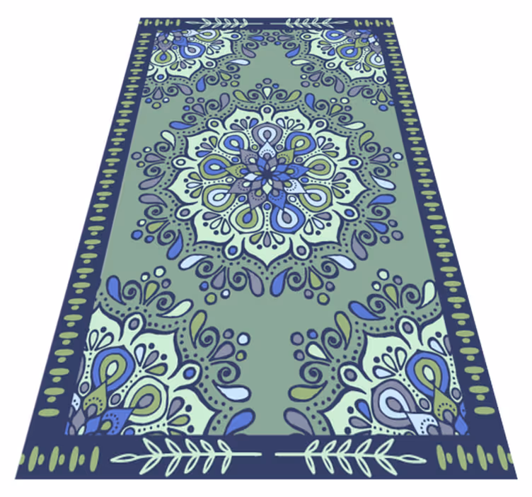 Vinyl teppich mandala mit mandala motiv mittelpunkt - TenStickers