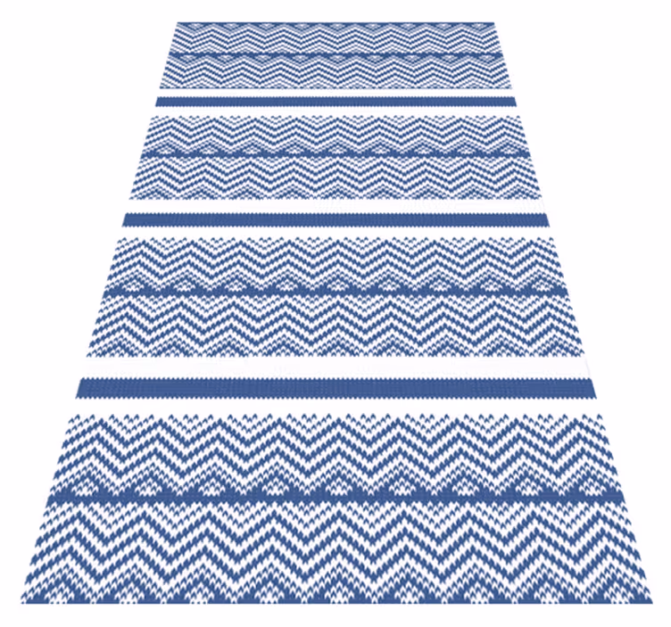 Vinyl Teppich gestreift chevron-streifen-muster - TenStickers