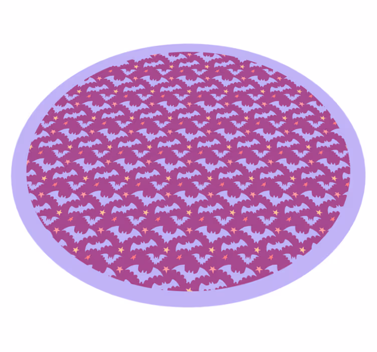Vinyl teppich halloween mit fledermausmotiv - TenStickers