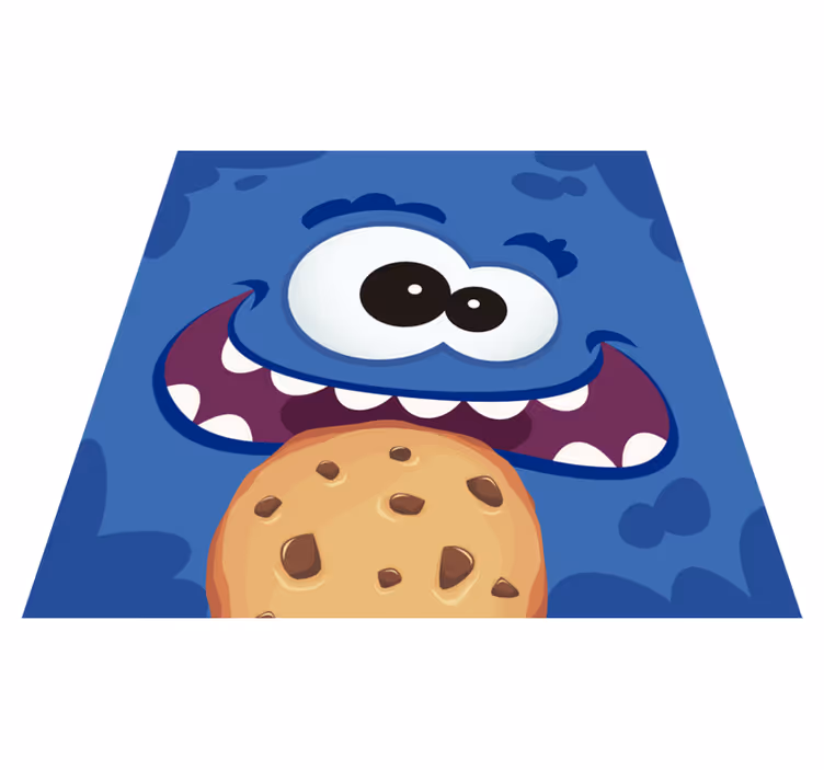 Vinyl Teppich Kinder krümelmonster-freude - TenStickers