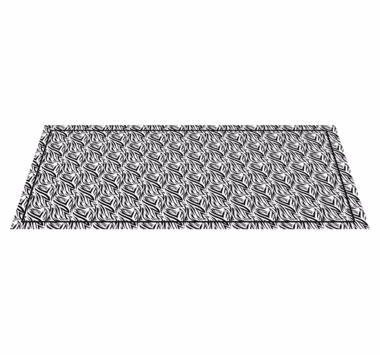 Vinyl Teppich Tiermuster zebra-drehungen - TenStickers