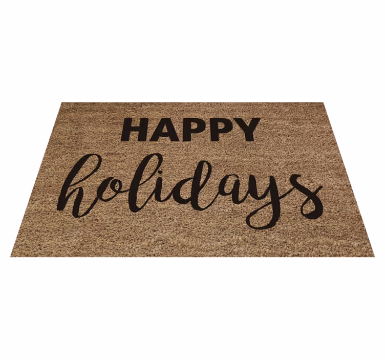 Vinyl Teppich Weihnachten festliche gruß-fußmatte - TenStickers
