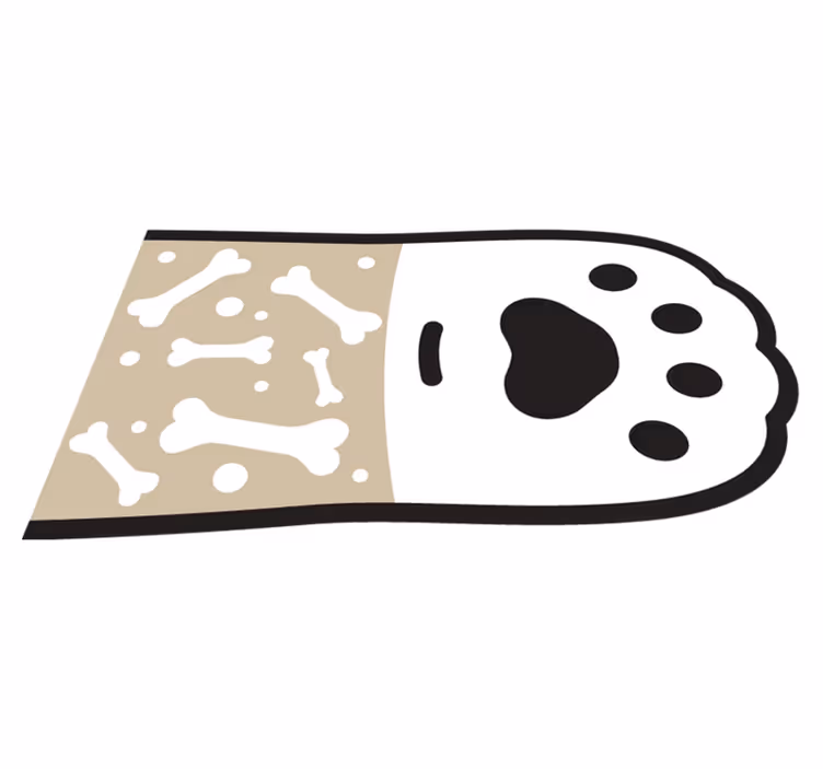 Vinyl Teppich Tiere pfotenmusteroberfläche - TenStickers