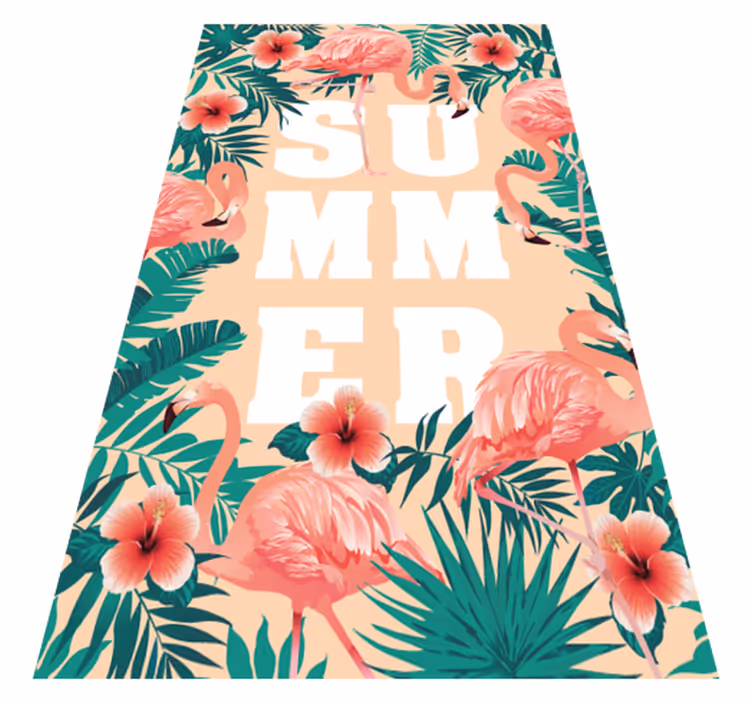 Vinyl Teppich Events sommerflamingothema - TenStickers