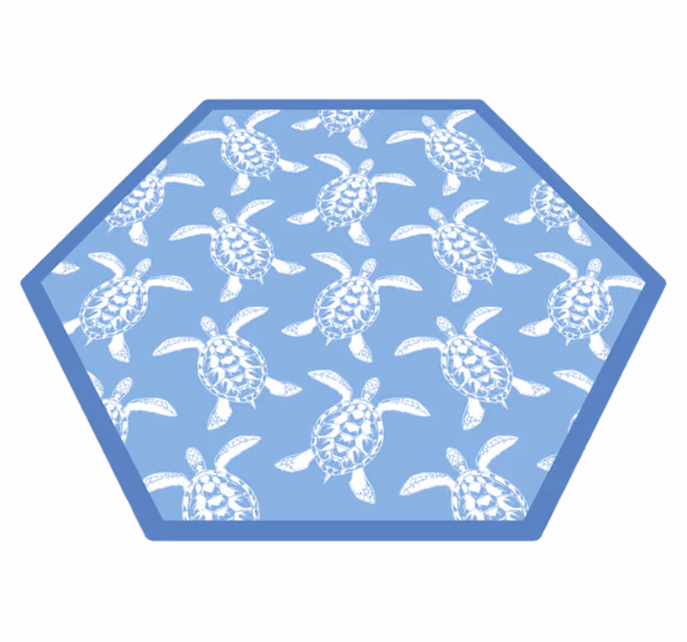 Vinyl Teppich Badezimmer schildkrötenmuster - TenStickers