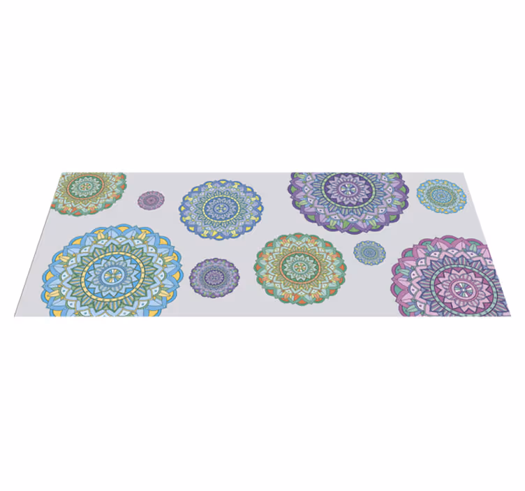 Vinyl teppich mandala ensemble - TenStickers