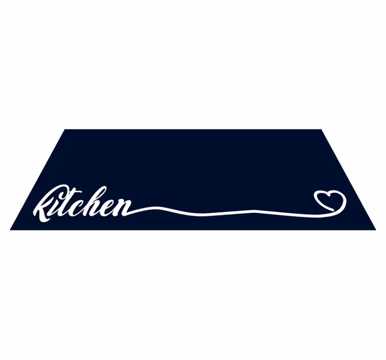 Vinyl Teppich Küche elegantes küchenskript - TenStickers