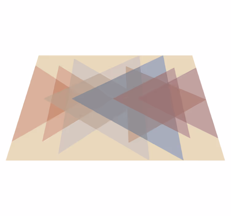 Vinyl Teppich geometrisch geometrische Überlappung - TenStickers