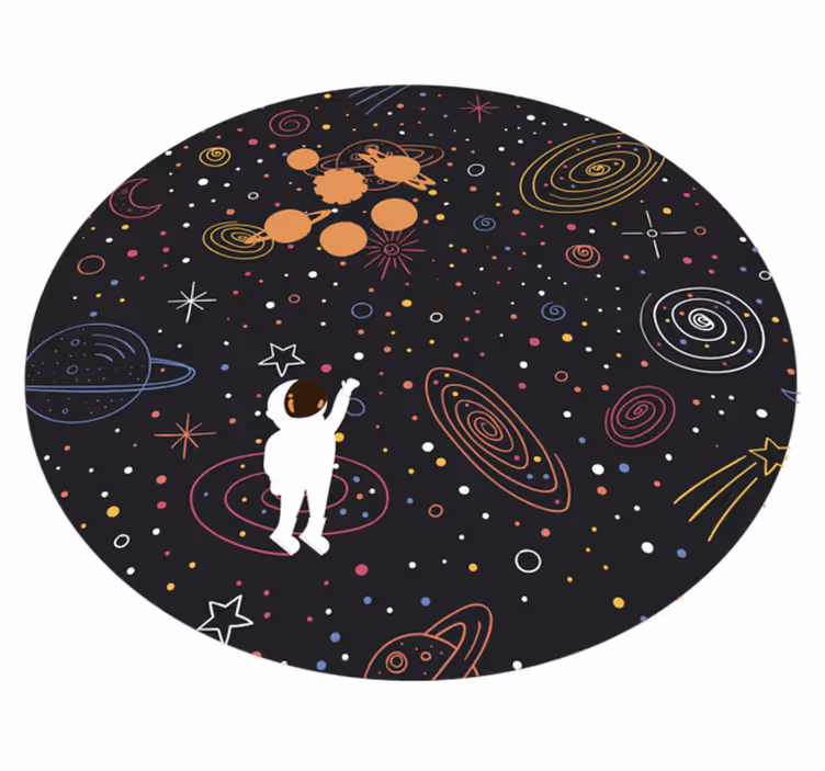 Vinyl Teppich Kinderzimmer weltraumerkundungsmotiv - TenStickers